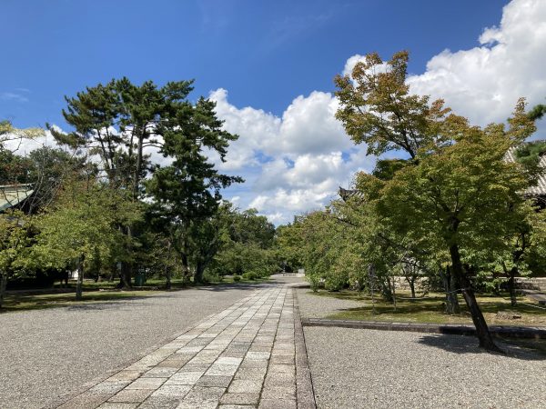 図8）広隆寺の境内